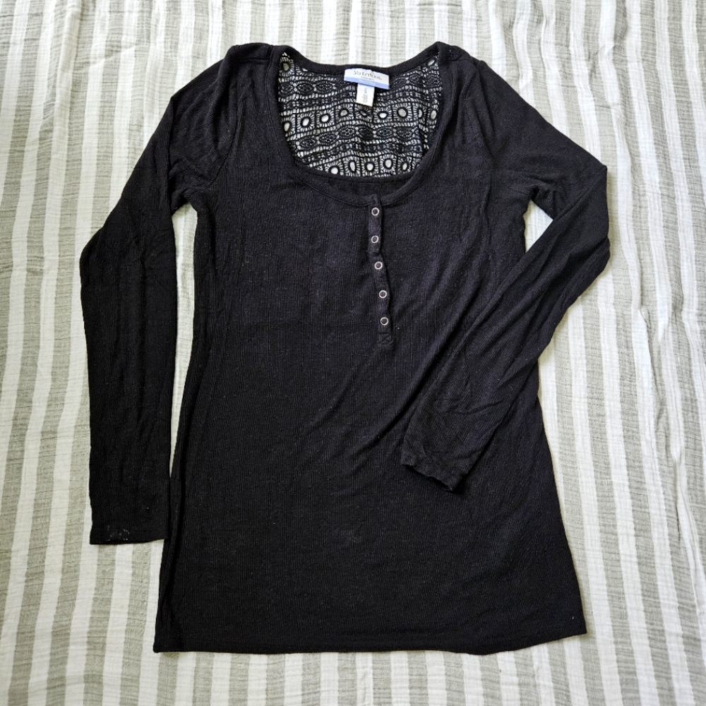 Motherhood Maternity Long Sleeve Nursing Shirt